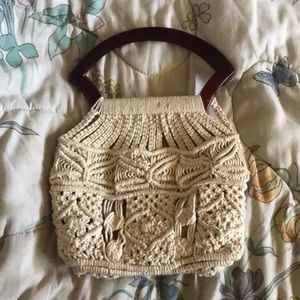 Crocheted handbag